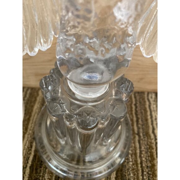 Vintage Imperial Glass Eagle Bookends Pair 9.5" Mid Century Americana - Picture 7 of 16